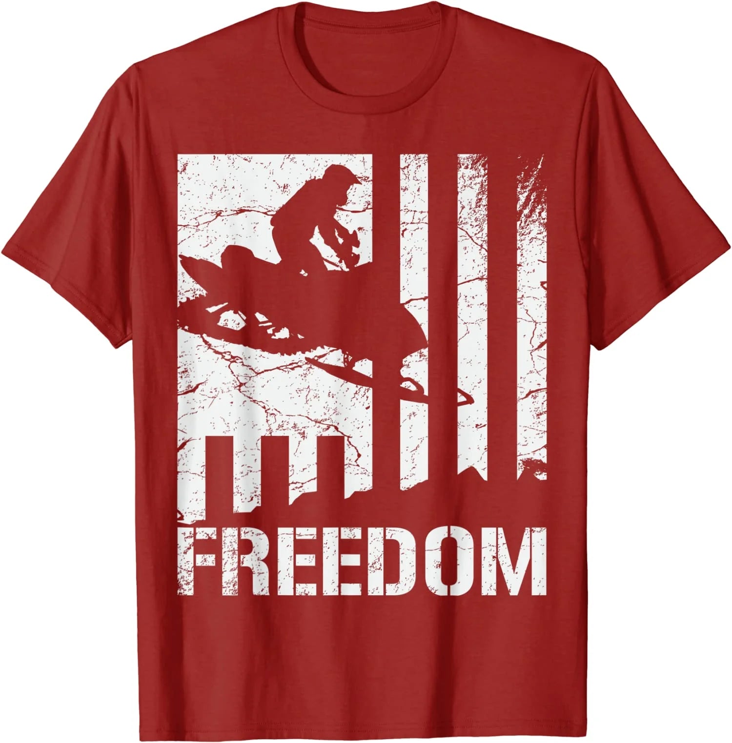 Snowmobiling Freedom Flag