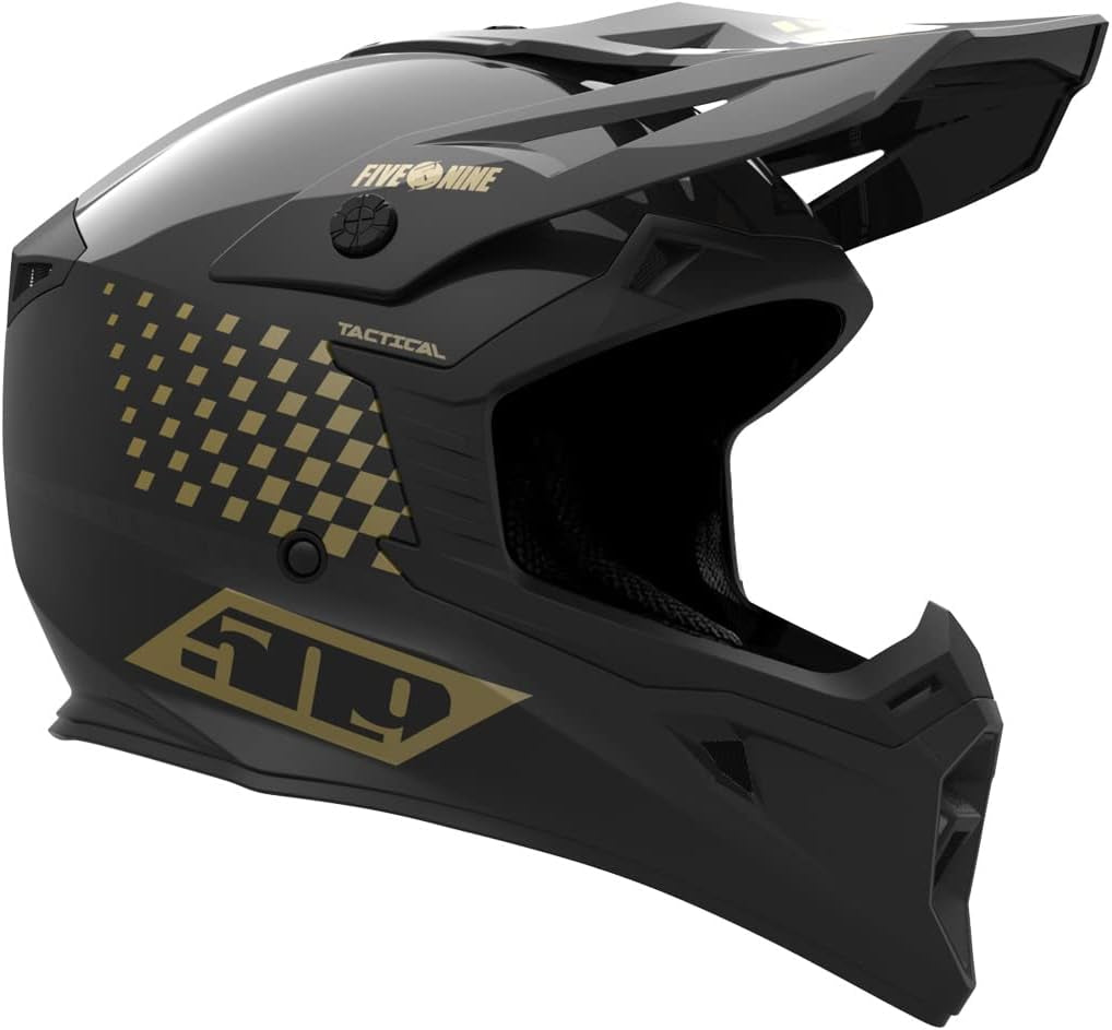 Tactical Offroad Helmet (Speedsta Black Gold - X-Large)