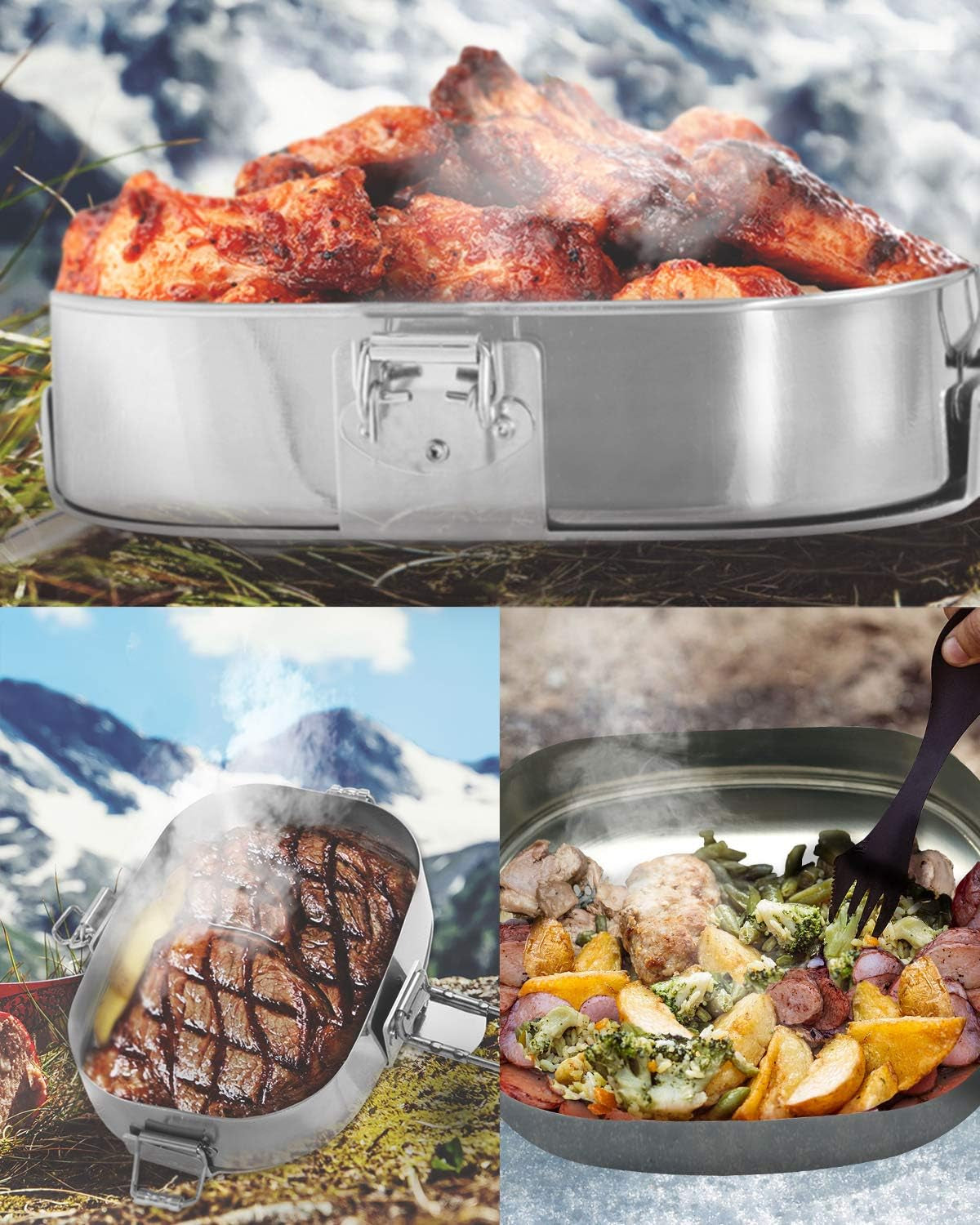 Snowmobile Exhaust Pipe Food Warmer Stainless Steel Artic Cat Yamaha