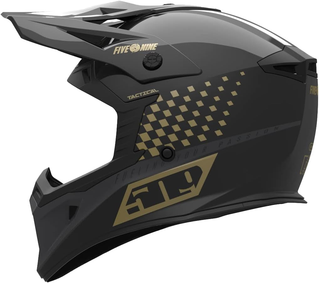 Tactical Offroad Helmet (Speedsta Black Gold - X-Large)