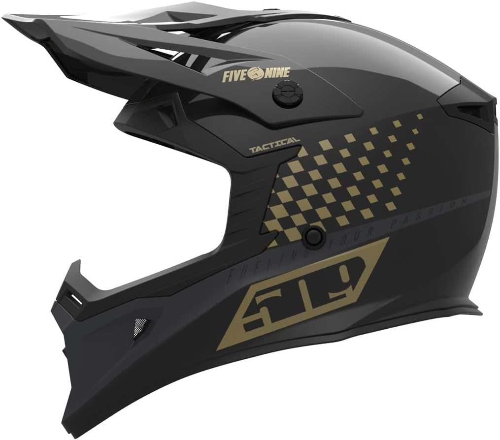 Tactical Offroad Helmet (Speedsta Black Gold - X-Large)